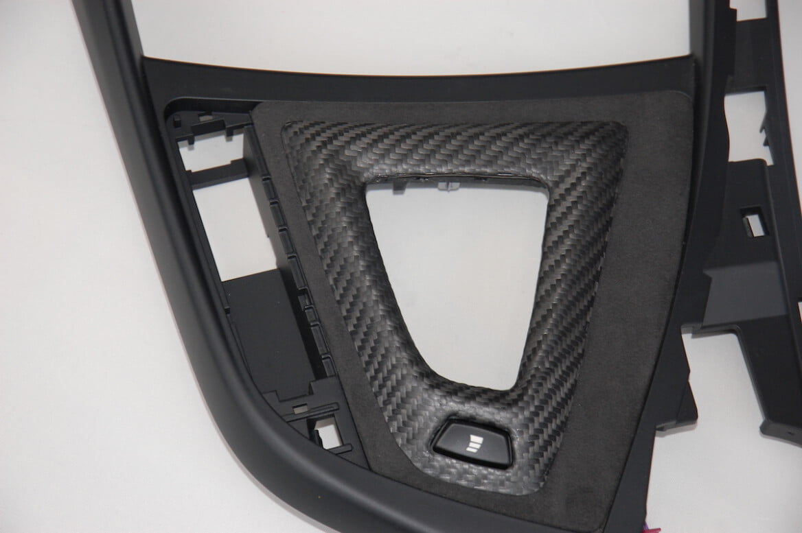 Carbon Fiber/Alcantara footplate combination shift lever incl. switch