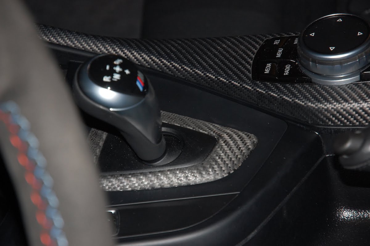 KUNGKIC Kohlefaser Auto-Schaltknauf-Abdeckung Carbon Fiber Gear